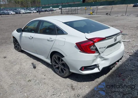 2019 Honda Civic Sport из США, поврежденный, VIN 2HGFC2F87KH533487
